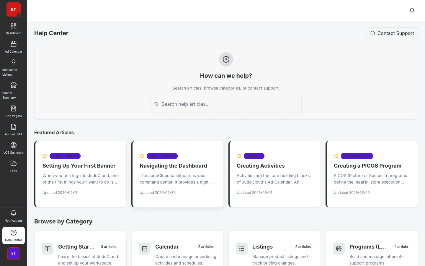 Surveys screenshot